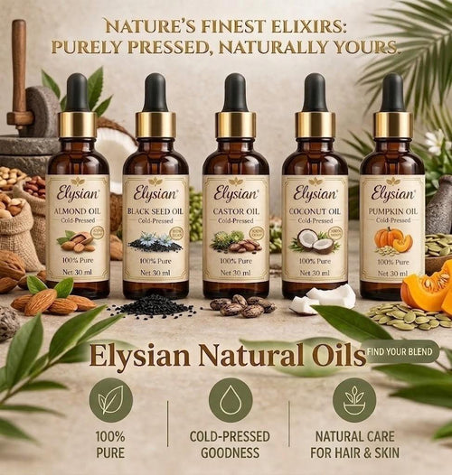 Cold Pressed Hair Oil Combo Set (5 Separate Bottles)