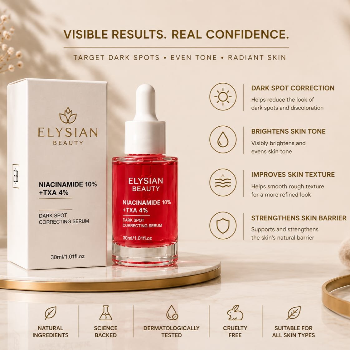 Elysian Beauty Dark spots correcting serum