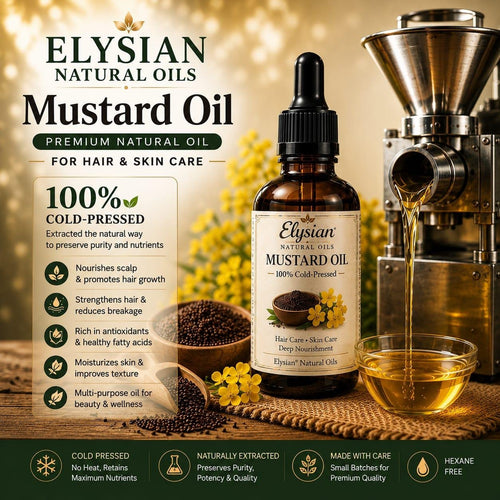 Elysian Cold Pressed Mustard Oil – Pure & Unrefined 30ml